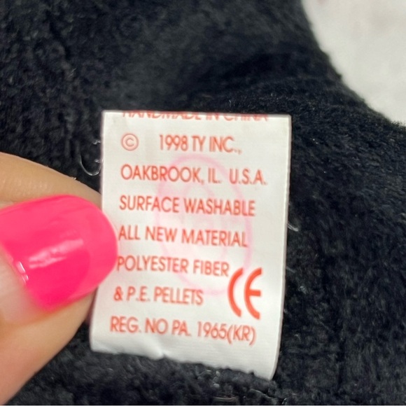 Ty Beanie Babies 1998 rare stamp 307 Poodle Pup Gigi stuffed animal plush toy - Picture 5 of 7